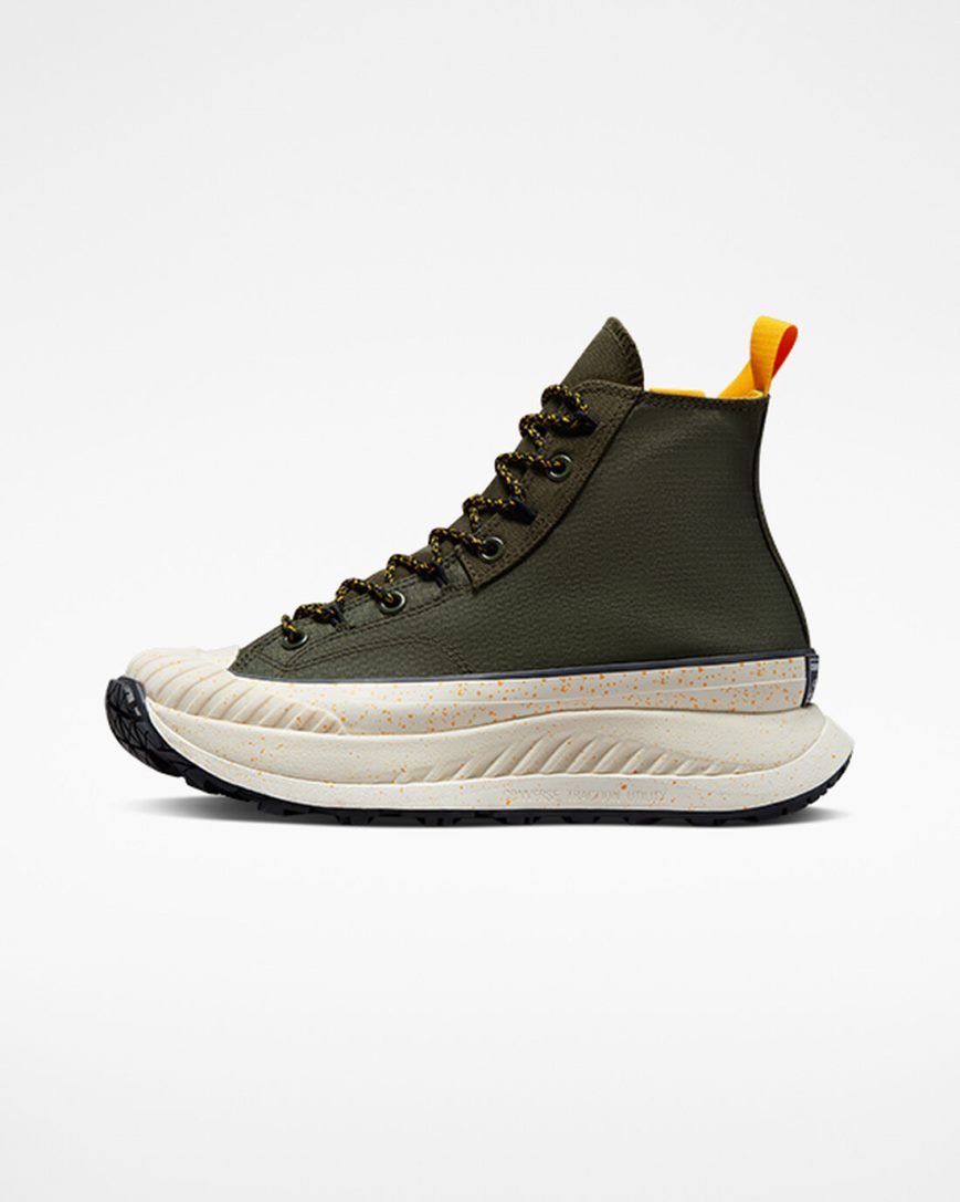 Men's Converse Chuck 70 AT-CX Rugged Basics High Top Shoes Olive / Green / Yellow / Black | AU 49C81U